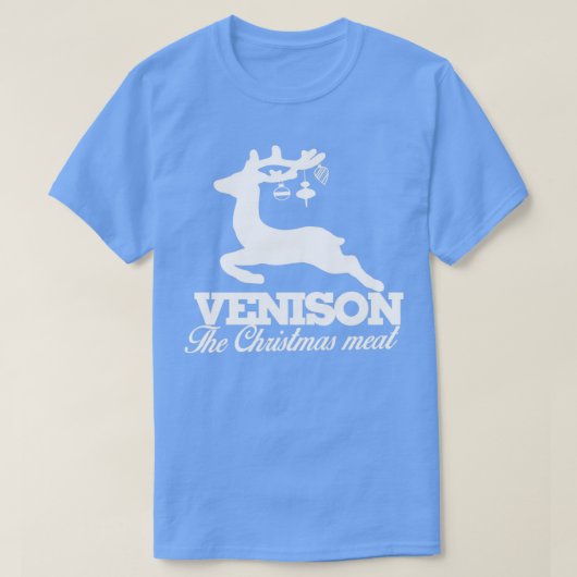 T-shirt Venison de la viande de Noël (Design devant)