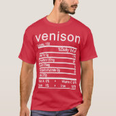 T-shirt venison Nutrition Facts étiquette (Devant)