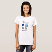 T-shirt Venmo paypal scan pour payer ajouter q r code logo (Devant entier)
