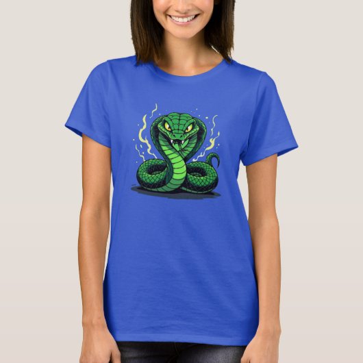 T-shirt Venomous Snake – Danger and Precision (Devant)