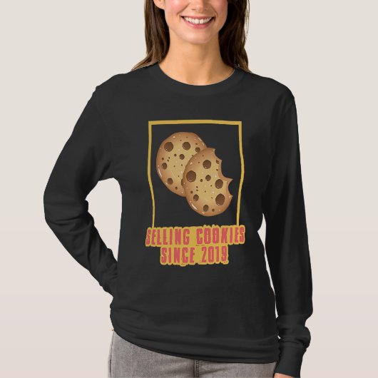 T-shirt Vente de biscuits depuis 2019 Fabrication de biscu (Devant)