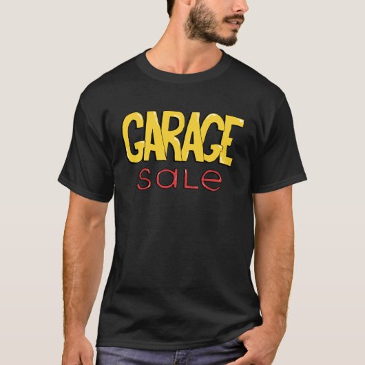 T-shirt Vente de garage Éclairage Éthrifteurs Vente de gar (Devant)