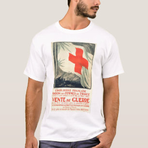 T-shirt Vente française de charité de Croix-Rouge