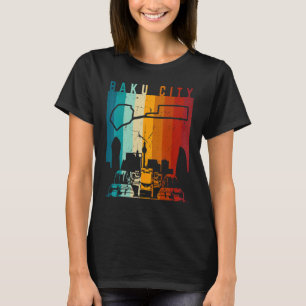 T-shirt Ventilateur de circuit de Formule vintage Baku Cit