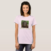 T-shirt Ventilateur de faune d'Orangutans (Devant entier)