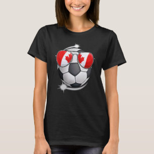 T-shirt Ventilateur de football canadien Sunglass Soccer C