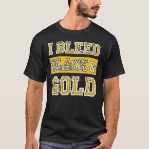 T-shirt Ventilateur de l'équipe de sports Black & Gold