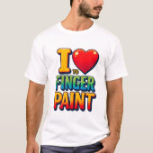 T-shirt Ventilateur de peinture sur doigt - Expression cré (Devant)