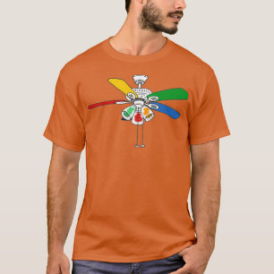 T-shirt Ventilateur de plafond arc-en-ciel