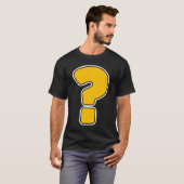T-shirt Ventilateur de ponctuation de point de question (Devant entier)