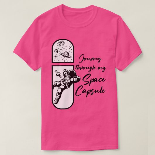 T-shirt Ventilateur de science de la capsule spatiale pour (Design devant)