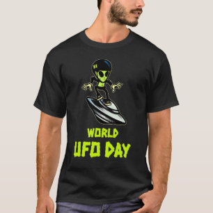 T-shirt Ventilateur de soucoupe volante Alien Ufo Alien En