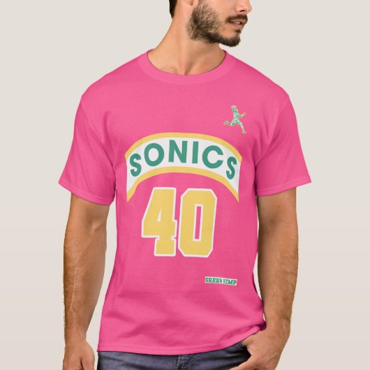 T-shirt Ventilateur De Style Shawn Kemp Retro Supersonics  (Devant)
