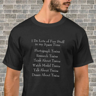 T-shirt Ventilateur de train ferroviaire - Ce que je fais 