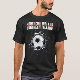 T-shirt Ventilateurs De Football D'Irlande Du Nord - Footb
