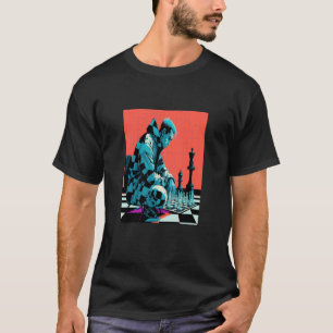T-shirt Ventilateurs de tournoi d'échecs Retro Pop Joueur