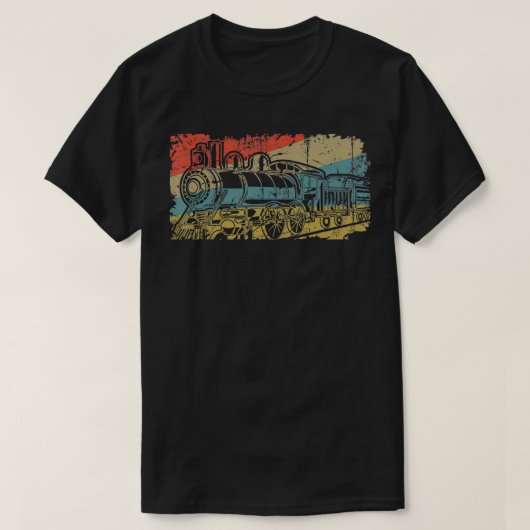 T-shirt Ventilateurs Railroad vintages Retro Railfan Steam (Design devant)