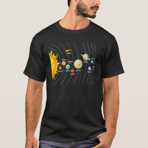 T-shirt Ventilateurs spatiaux d'astronomie Système solaire