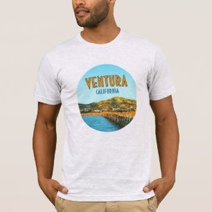 T-shirt Ventura Pier Beach Californie Vintage