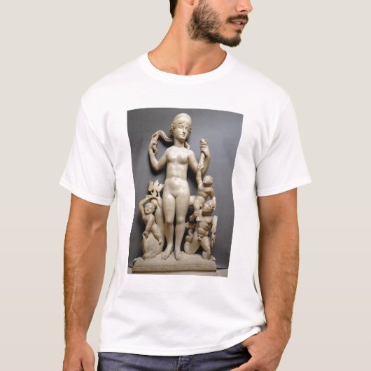 T-shirt Vénus avec le putti, un triton et un dauphin, (Devant)