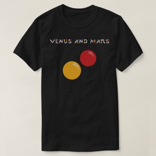 T-shirt Venuss et Mars - Couverture d'aluminium (Design devant)
