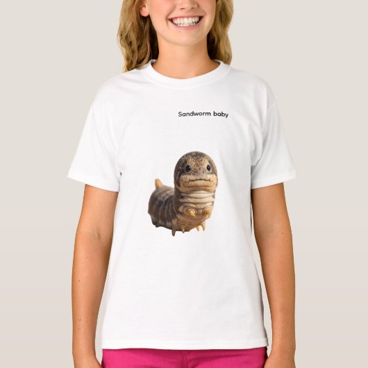 T-shirt ver bébé sandworm (Devant)