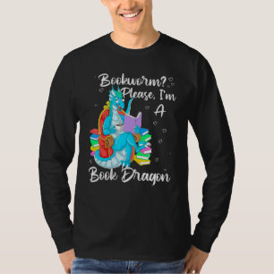T-shirt Ver bibliophile S'il vous plaît Je suis un dragon