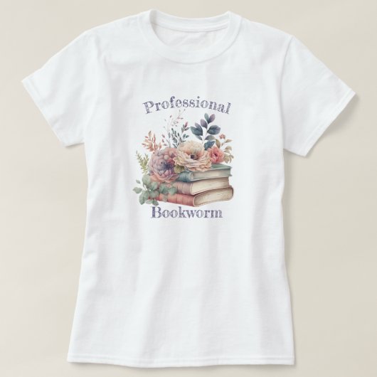 T-shirt Ver de bibliothèque professionnel (Design devant)