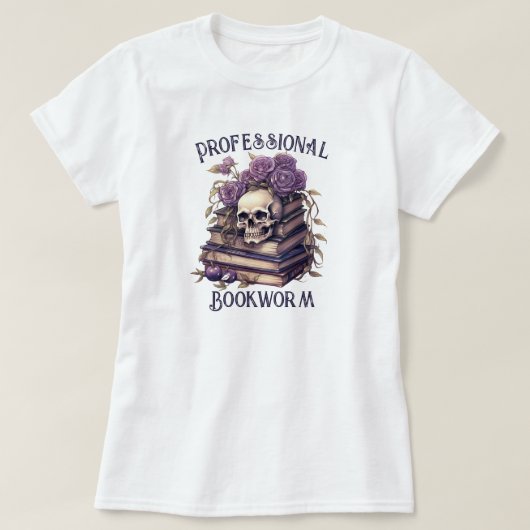 T-shirt Ver de bibliothèque professionnel (Design devant)