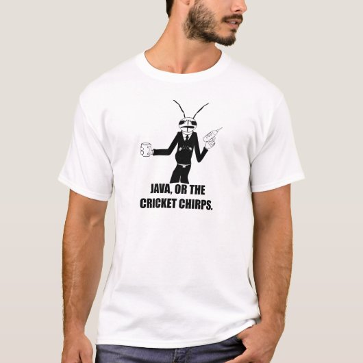 T-shirt Ver de gazouillements de cricket de MIB Java (Devant)
