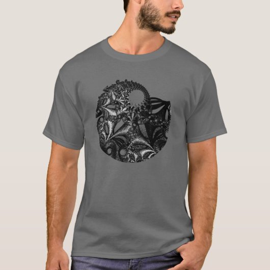 T-shirt Ver en spirale de Fractoid. 3 (Devant)