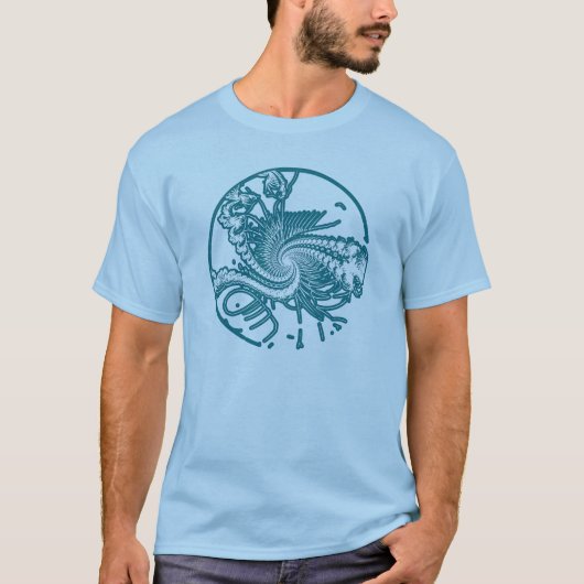 T-shirt Ver fossile. 5 (Devant)