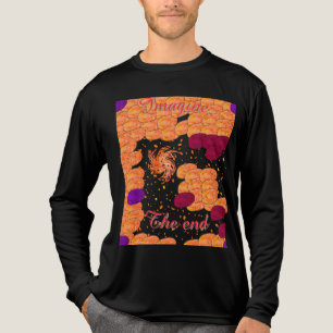 T-shirt verbeeld het einde