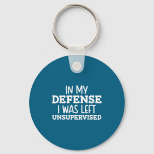 T-shirt Verdediging Onbeheerd Citaat Sleutelhanger