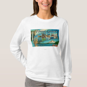 T-shirt Verger de forêt, Orégon - grandes scènes de let