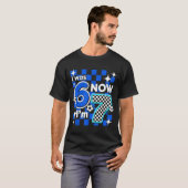 T-shirt Vérification Bleue J'avais 6 Ans Maintenant J'ai 7 (Devant entier)