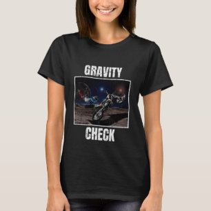 T-shirt Vérification de la gravité Vélo de fond Motocross