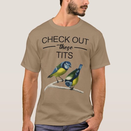 T-shirt Vérifier à l'extérieur fille d'oiseaux (Devant)