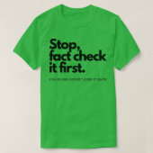 T-shirt Vérifier les faits 1 (Design devant)