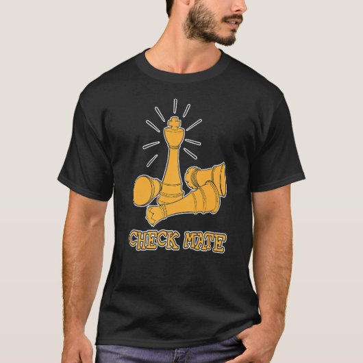 T-shirt Vérifier Mates Chess Player Master (Devant)