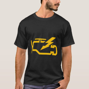 T-shirt Vérifier Moteur Lumière Funny Automotive Mécanique