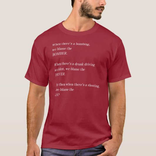 T-shirt Vérifiez le blâme (Devant)
