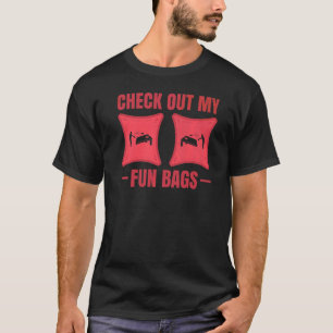 T-shirt Vérifiez Mes Sacsoches Femme Jeu de Toss de Sac de