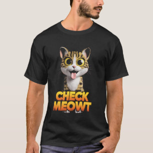 T-shirt Vérifiez Moi Drôle De Chat Mignon Amoureux Des Cha