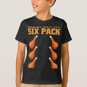 T-shirt Vérifiez Mon Pack De Six Drôle De Cuisse De Poulet