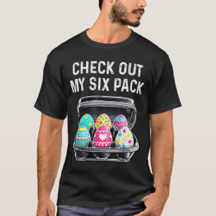 T-shirt Vérifiez Mon Paquet De Six Funny Easter Egg Abs Wo