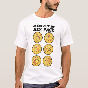 T-shirt Vérifiez Mon Ventre Plat - Pizza