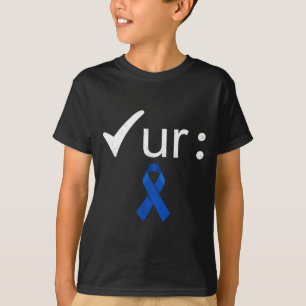 T-shirt Vérifiez votre côlon, sensibilisation au cancer co