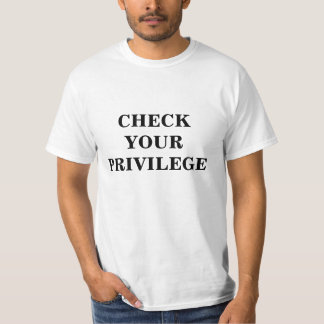 T-shirt vérifiez votre privilège