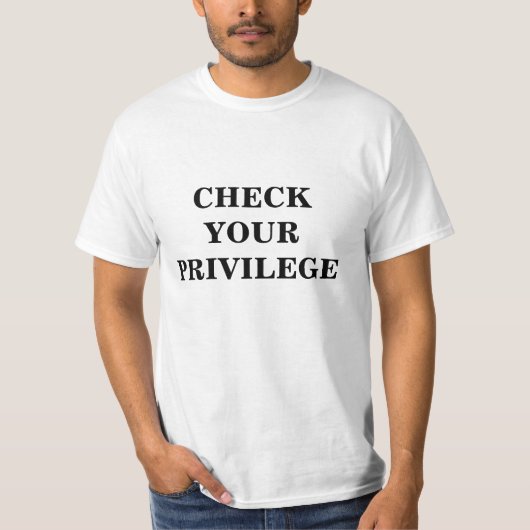 T-shirt vérifiez votre privilège (Devant)